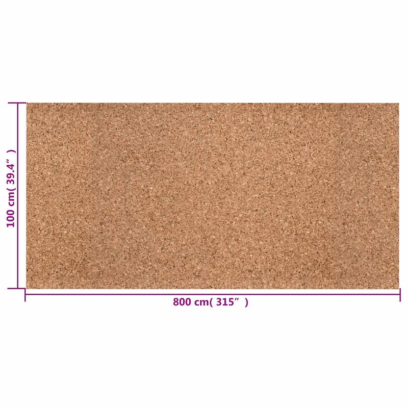 Rolo de cortiça Castanho 100 x 800 x 0,8 cm Cortiça