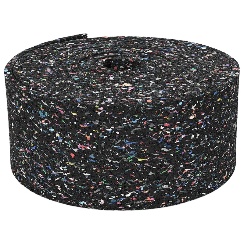 Rolo de Granulado de Borracha Preto 1000 x 10 x 0,6 cm Borracha