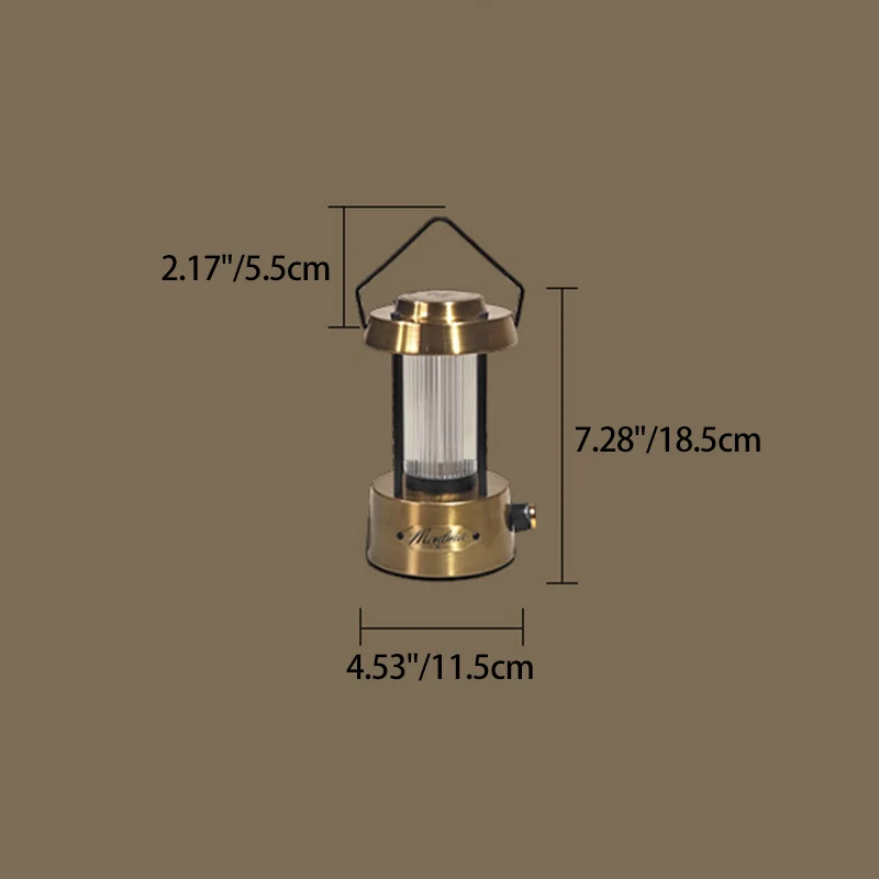 Contemporary Industrial Metal Acrylic Copper Linear USB LED Table Lamp for Home Office