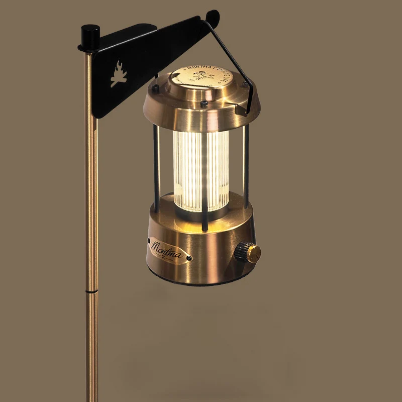 Contemporary Industrial Metal Acrylic Copper Linear USB LED Table Lamp for Home Office