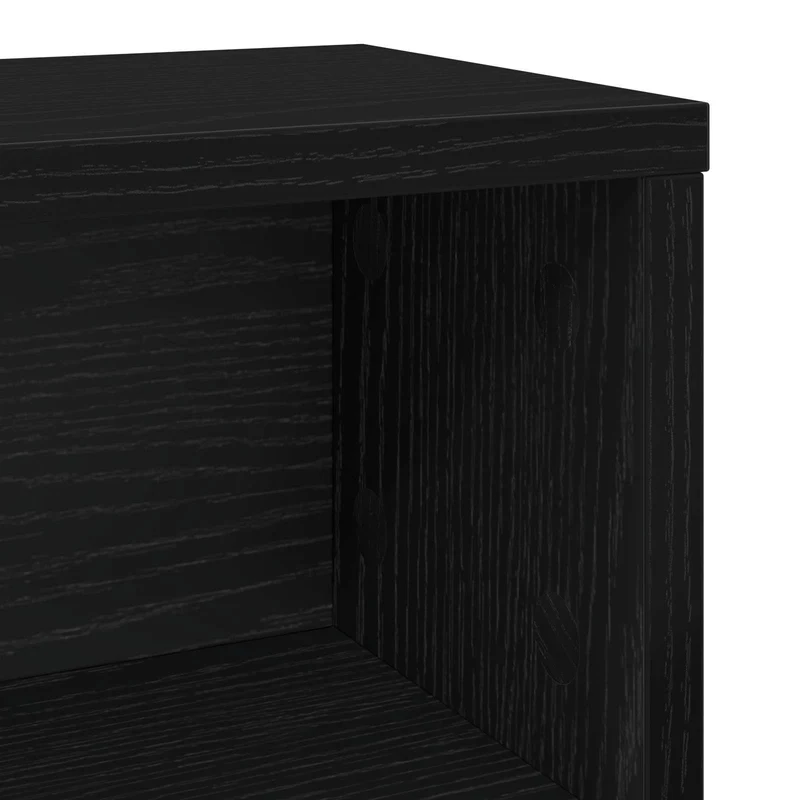 Suporte para CDs Carvalho Preto 40 x 17 x 17 cm