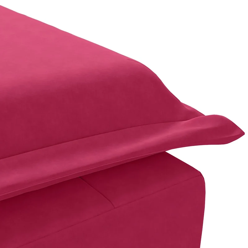 Chaise lounge de massagem com rolo veludo vermelho tinto
