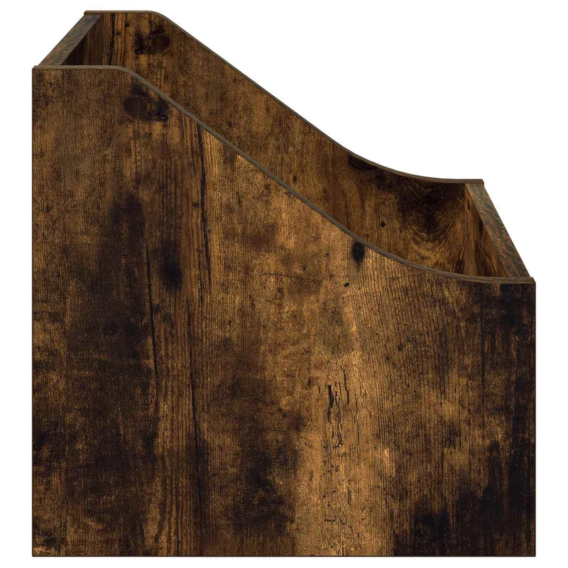 Caixa de Discos LP Carvalho Fumado 37 x 33 x 32 cm