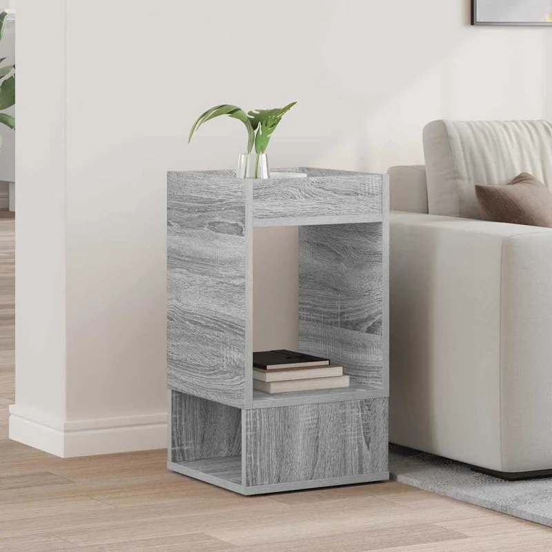 Mesa de apoio Cinzento Sonoma 30 x 30 x 56 cm Derivados de Madeira