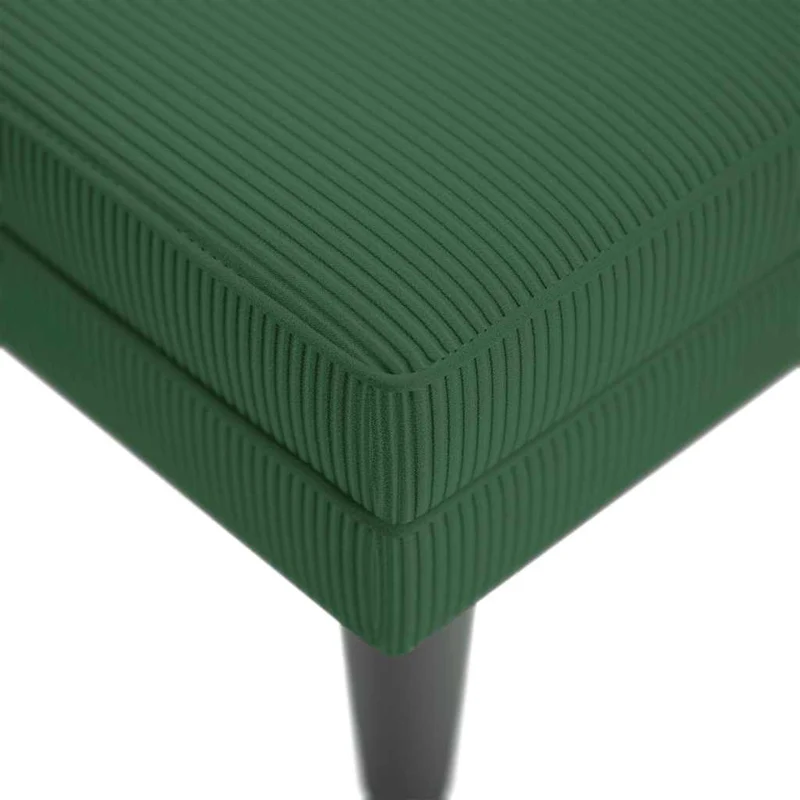 Chaise lounge com almofada tecido corduroy selva verde escuro