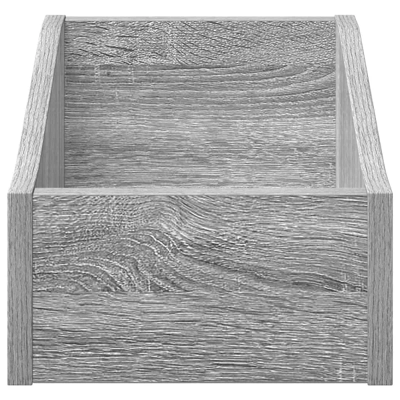 Caixa de Discos LP Sonoma cinzento 23 x 33 x 16 cm