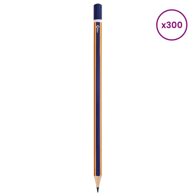 Lápis HB Ø 0,7 x 18 cm Azul e Amarelo Madeira Sólida de Álamo