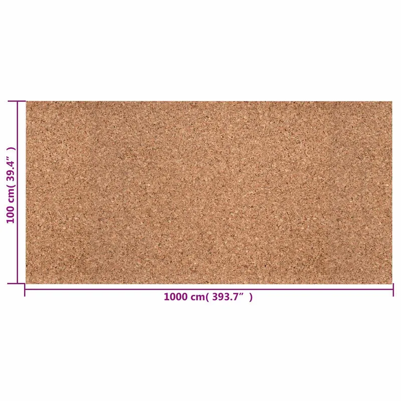 Rolo de cortiça Castanho 100 x 1000 x 0,8 cm Cortiça