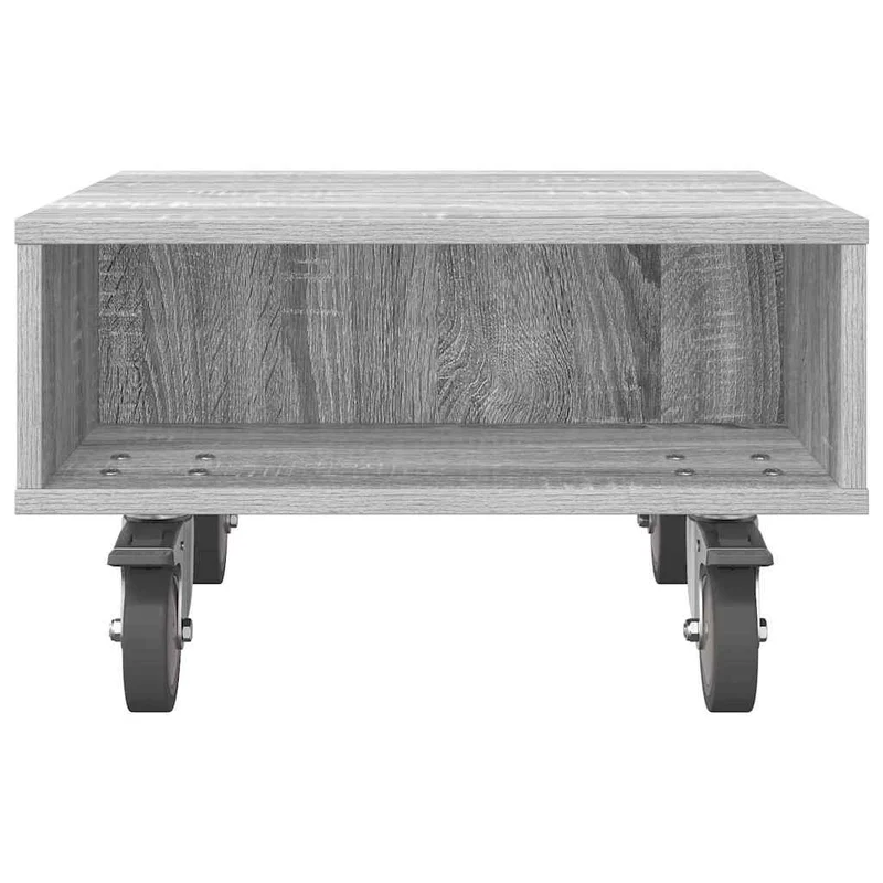 Mesa Lateral com Rodas Cinzento Sonoma 50,5 x 50 x 30 cm