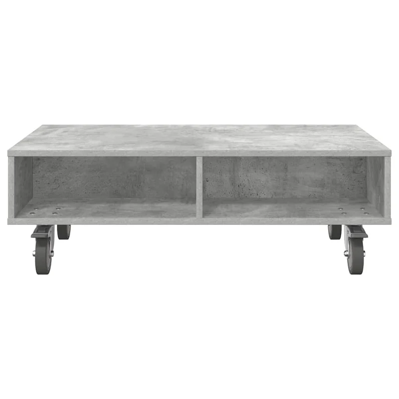 Mesa Lateral com Rodas Cinzento 90 x 50 x 30 cm