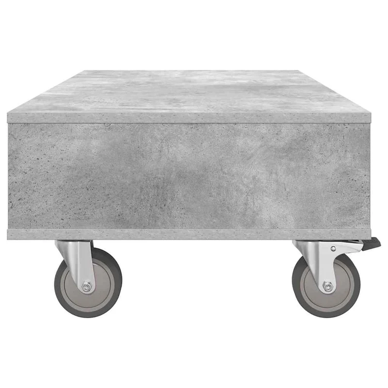 Mesa Lateral com Rodas Cinzento 90 x 50 x 30 cm