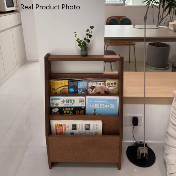 Contemporary Retro Rectangular Particle Board Bookshelves 3-Shelf For Home Office