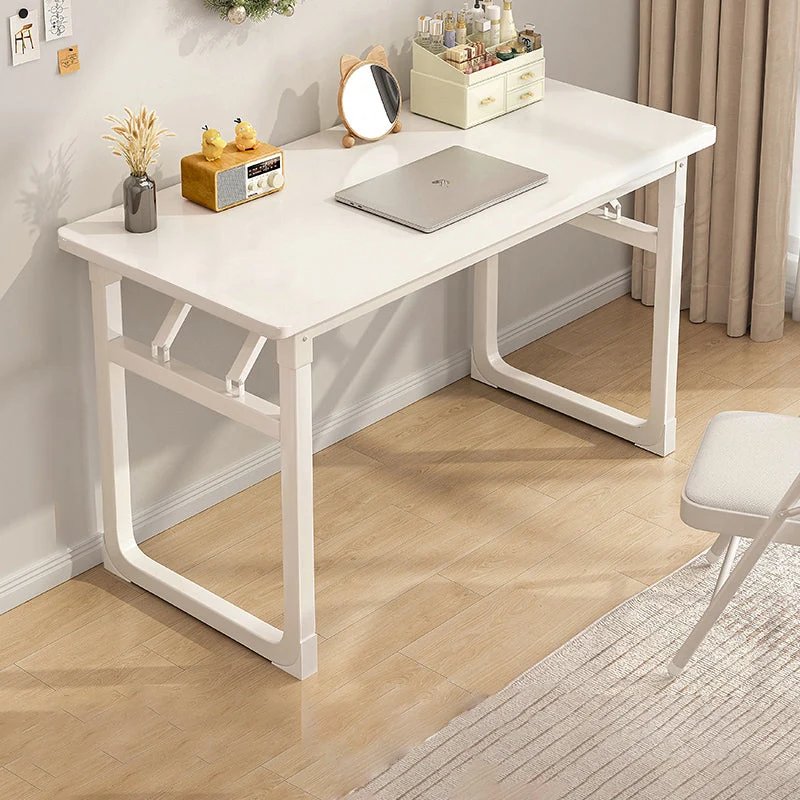 Modern Simplicity Rectangular MDF Carbon Steel Desks Foldable For Home Office