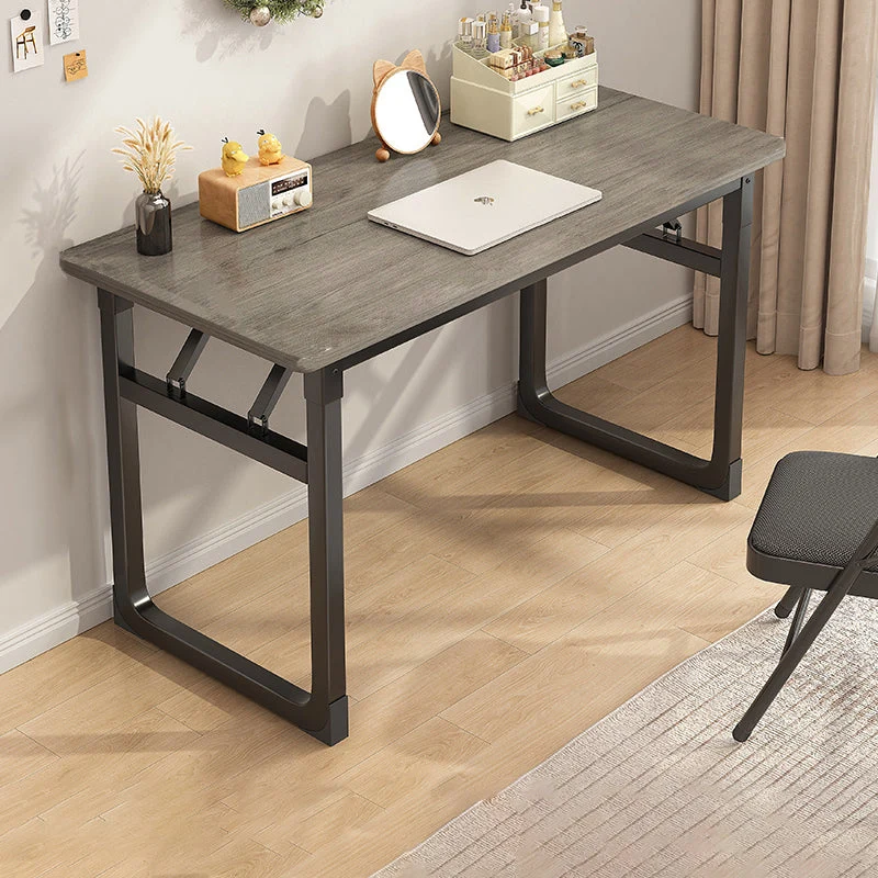 Modern Simplicity Rectangular MDF Carbon Steel Desks Foldable For Home Office
