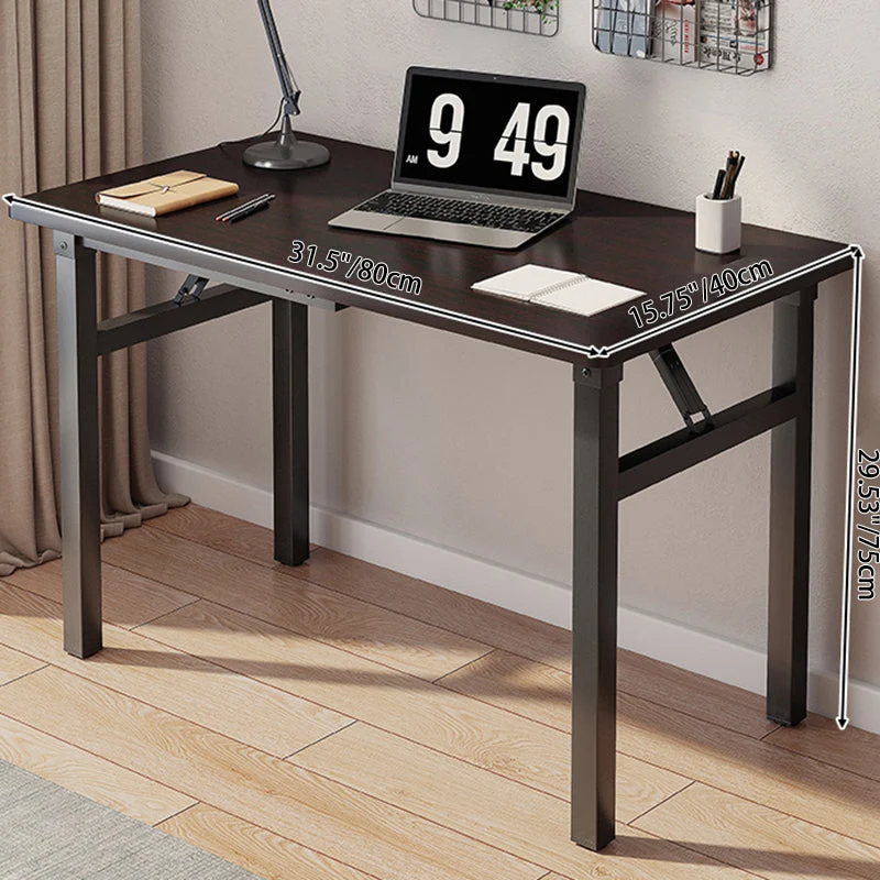 Modern Simplicity Rectangular MDF Carbon Steel Desks Foldable For Home Office