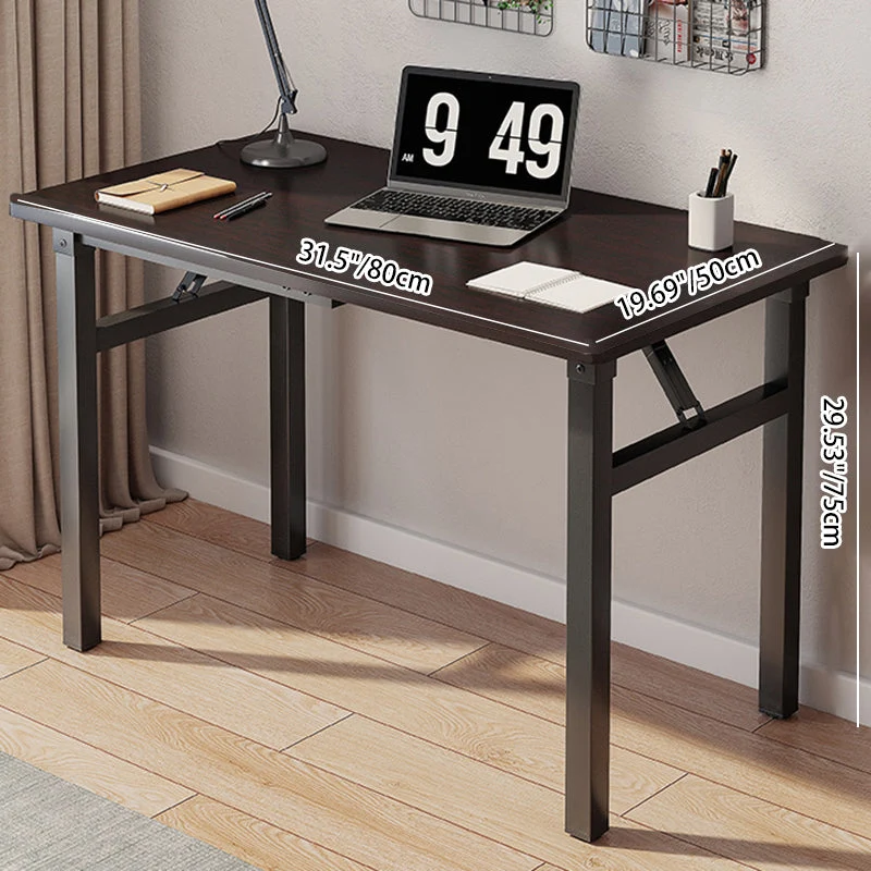 Modern Simplicity Rectangular MDF Carbon Steel Desks Foldable For Home Office