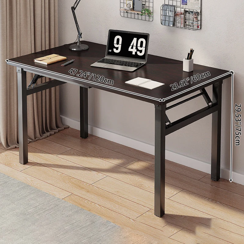 Modern Simplicity Rectangular MDF Carbon Steel Desks Foldable For Home Office
