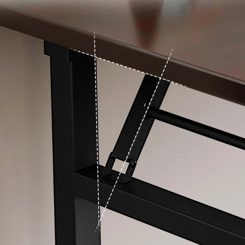 Modern Simplicity Rectangular MDF Carbon Steel Desks Foldable For Home Office