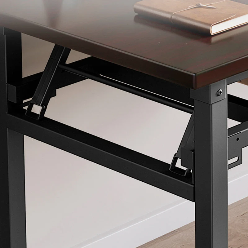 Modern Simplicity Rectangular MDF Carbon Steel Desks Foldable For Home Office