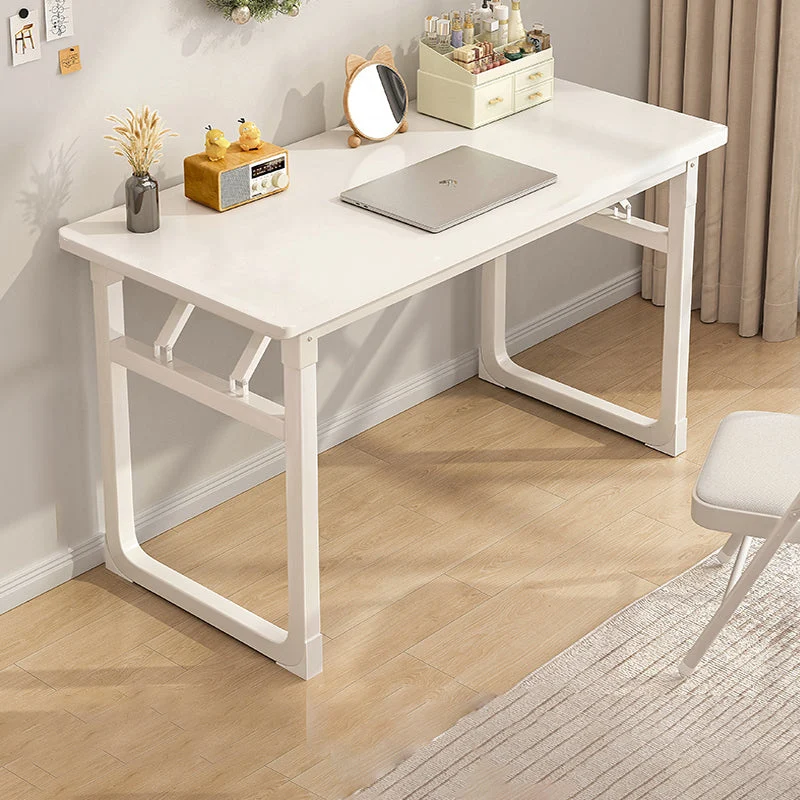 Modern Simplicity Rectangular MDF Carbon Steel Desks Foldable For Home Office