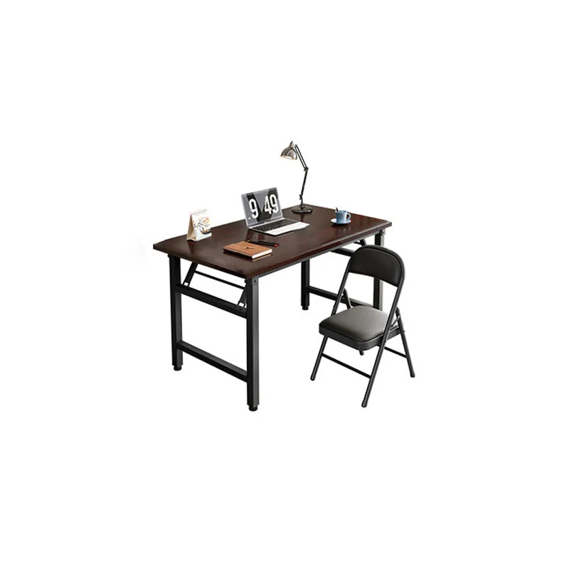 Modern Simplicity Rectangular MDF Carbon Steel Desks Foldable For Home Office