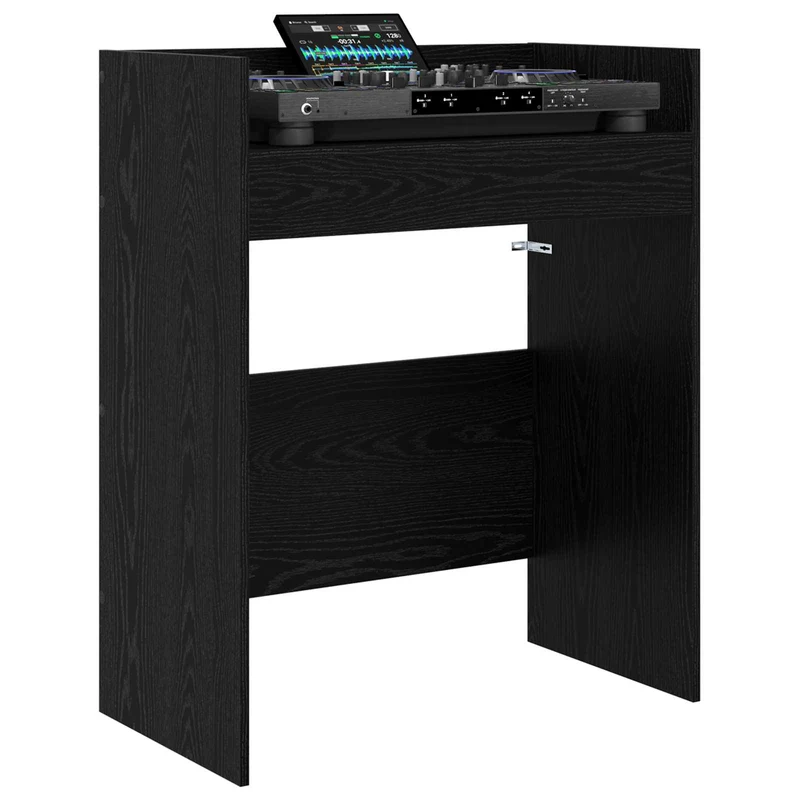 Mesa de DJ Carvalho Preto 82 x 45 x 102 cm Derivados de Madeira