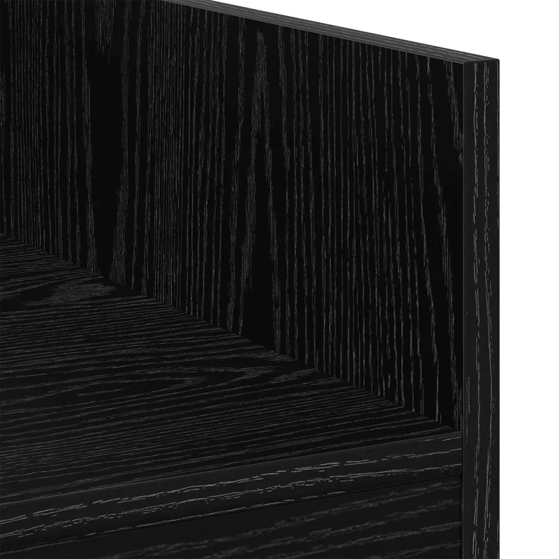 Mesa de DJ Carvalho Preto 82 x 45 x 102 cm Derivados de Madeira