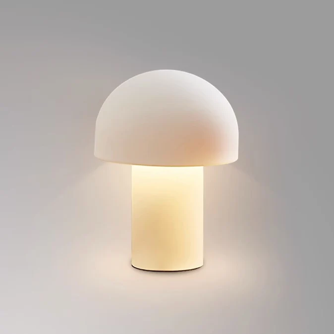 Modern Minimalist Mushroom Iron Acrylic 1-Light Table Lamp For Bedroom
