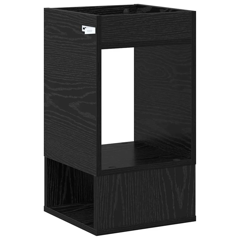 Mesa de apoio Carvalho Preto 30 x 30 x 56 cm