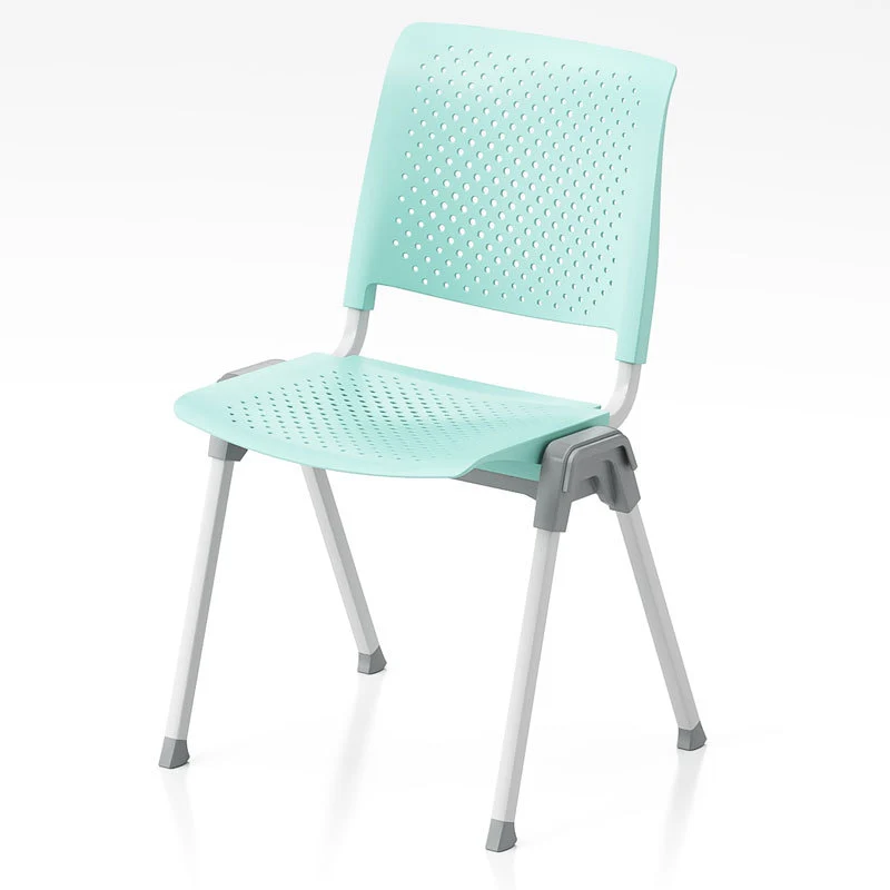Modern Simplicity Hollow PP Steel Legs Stackable Desk Chair For Home Office