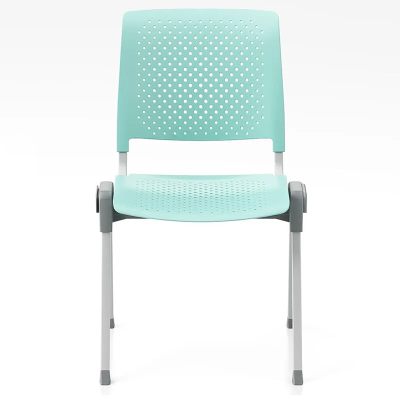 Modern Simplicity Hollow PP Steel Legs Stackable Desk Chair For Home Office