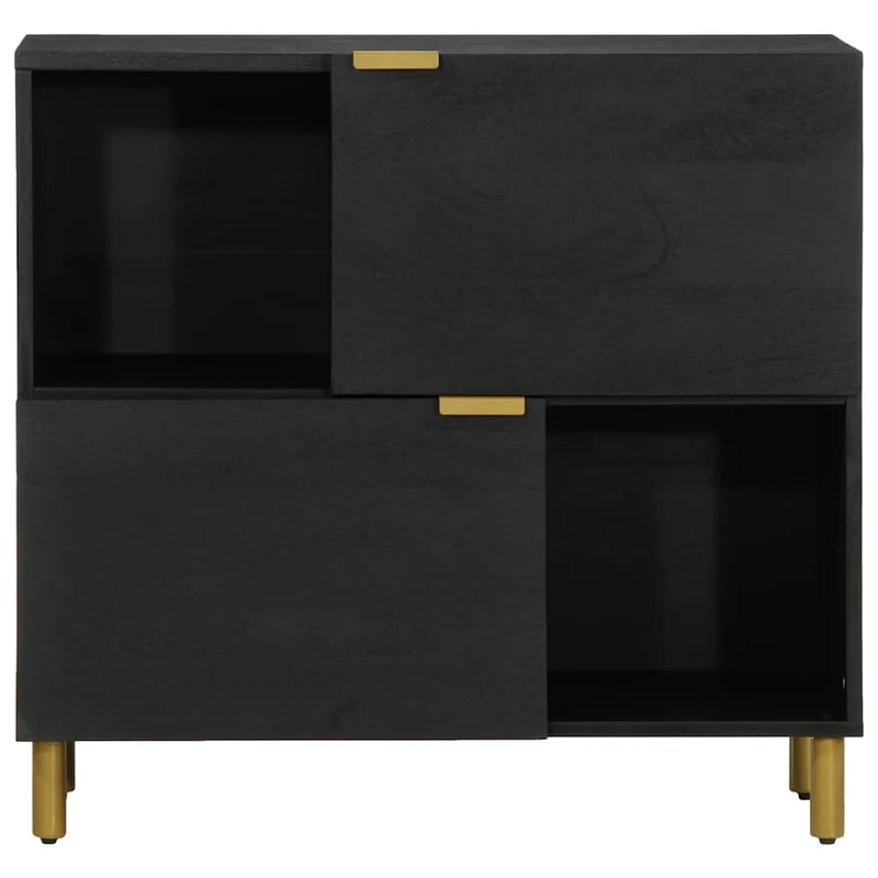 Aparador 80x33x75 cm derivados de madeira preto
