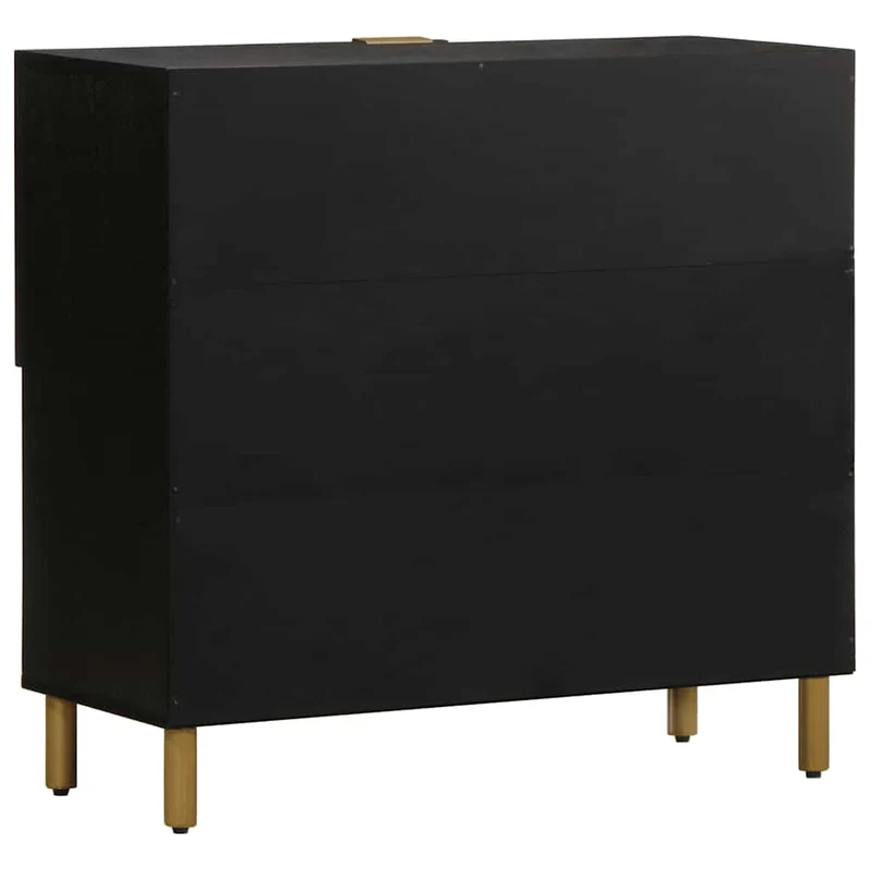 Aparador 80x33x75 cm derivados de madeira preto
