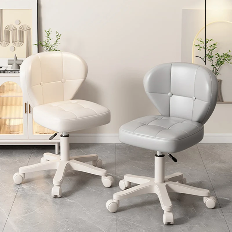 Modern Simplicity Shell Shape Square Cat Scratch Leather Carbon Steel Adjustable Desk Chair Backrest Armrest For Home Office