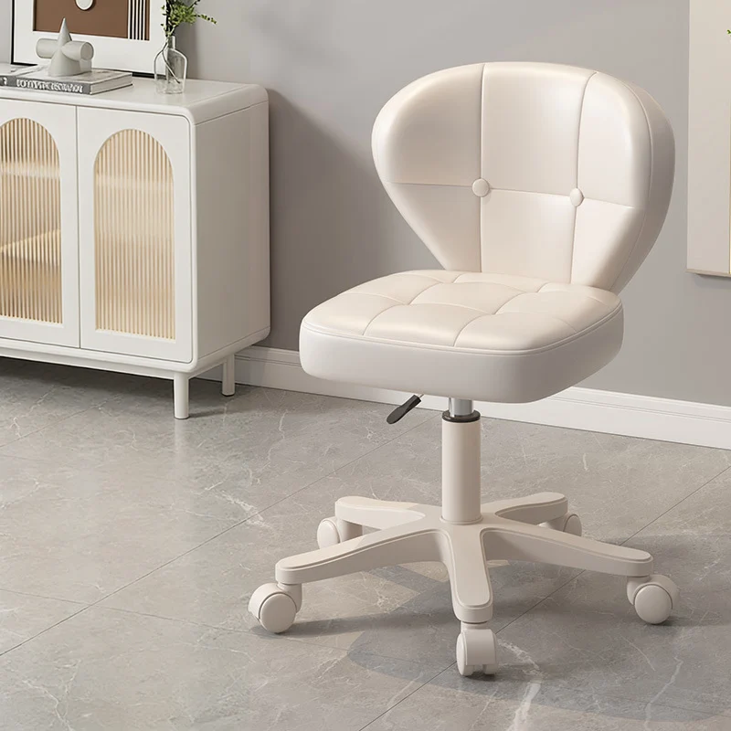 Modern Simplicity Shell Shape Square Cat Scratch Leather Carbon Steel Adjustable Desk Chair Backrest Armrest For Home Office