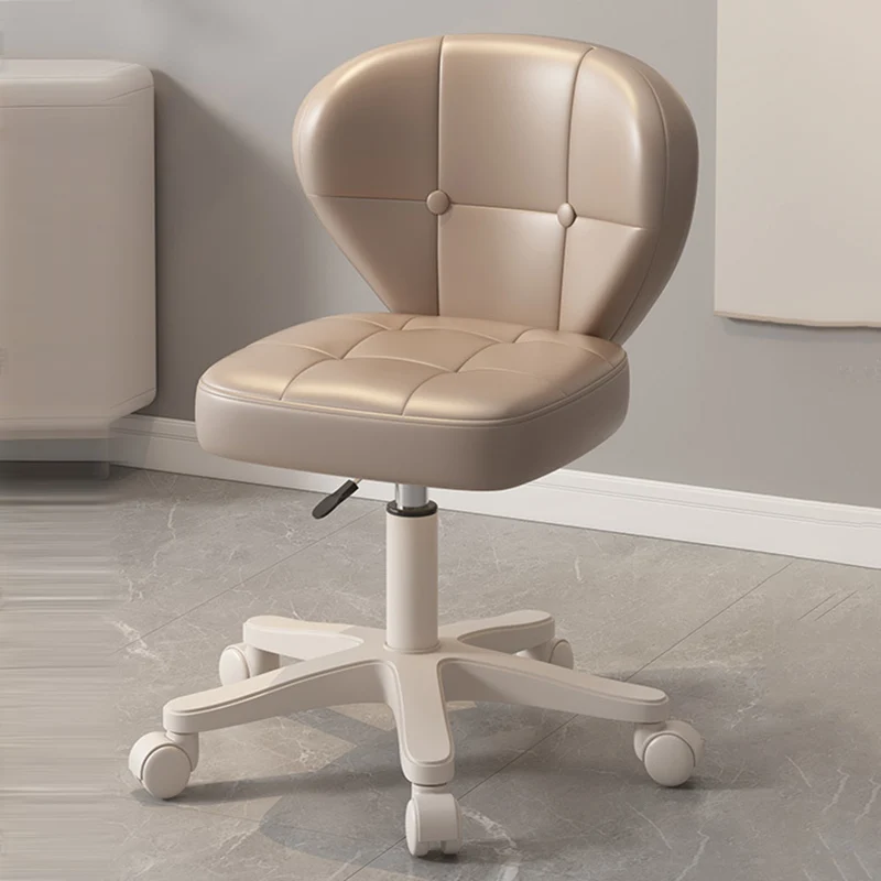 Modern Simplicity Shell Shape Square Cat Scratch Leather Carbon Steel Adjustable Desk Chair Backrest Armrest For Home Office