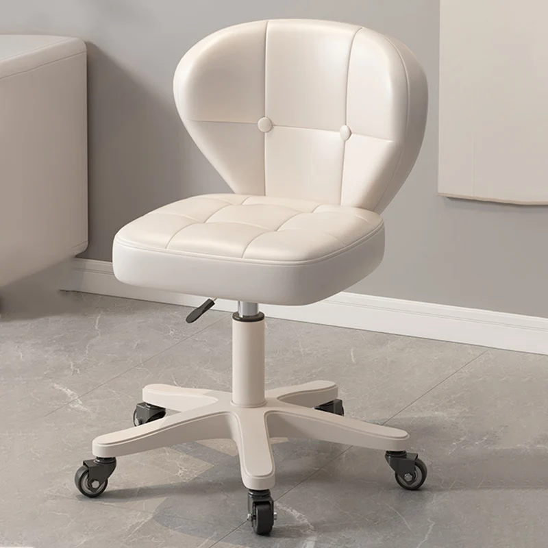 Modern Simplicity Shell Shape Square Cat Scratch Leather Carbon Steel Adjustable Desk Chair Backrest Armrest For Home Office