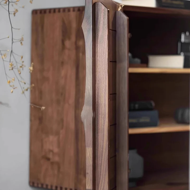 Modern Minimalist Rectangular Plywood Ash Wood Console Table 4-Tier For Entryways