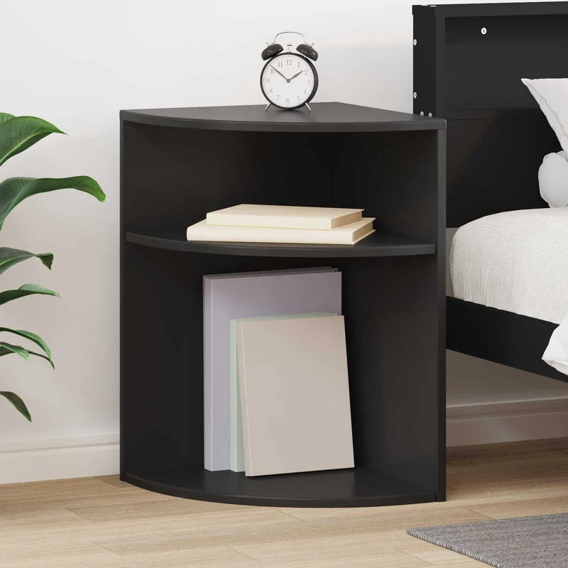 Mesa de apoio Preto 39,7 x 39,7 x 60 cm Derivados de Madeira