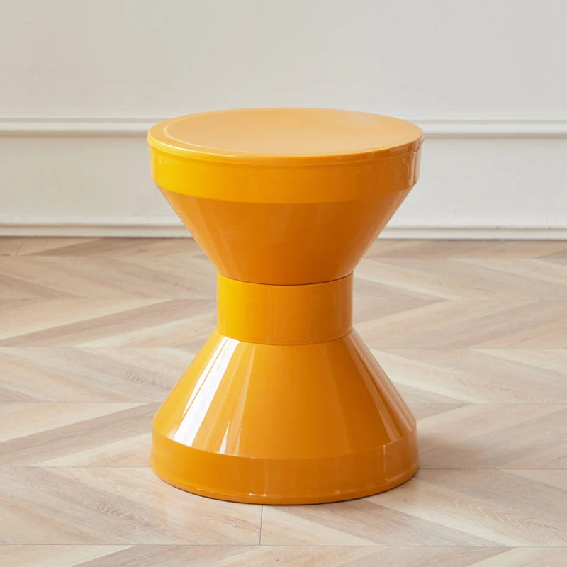 Contemporary Nordic Cream Colorful Round Cone Oval PP Plastic Chair For Living Room