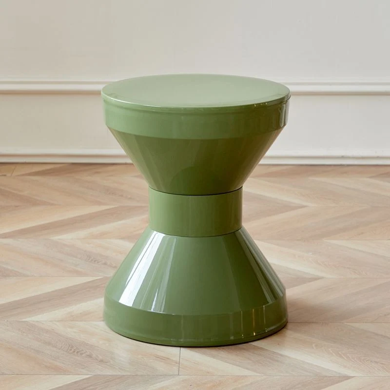 Contemporary Nordic Cream Colorful Round Cone Oval PP Plastic Chair For Living Room