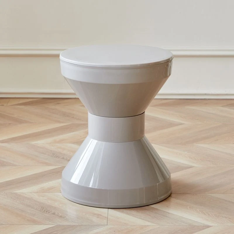 Contemporary Nordic Cream Colorful Round Cone Oval PP Plastic Chair For Living Room