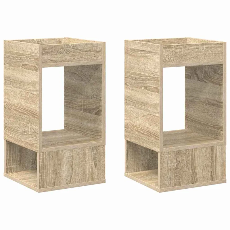 Mesa de apoio 2 unid. Carvalho Sonoma 30 x 30 x 56 cm