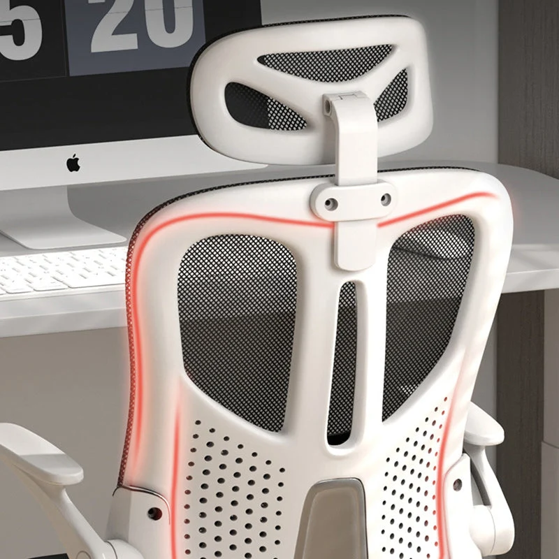 Modern Simplicity Polyester Mesh PP Sponge Latex Iron Square Desk Chair Backrest Armrest For Home Office