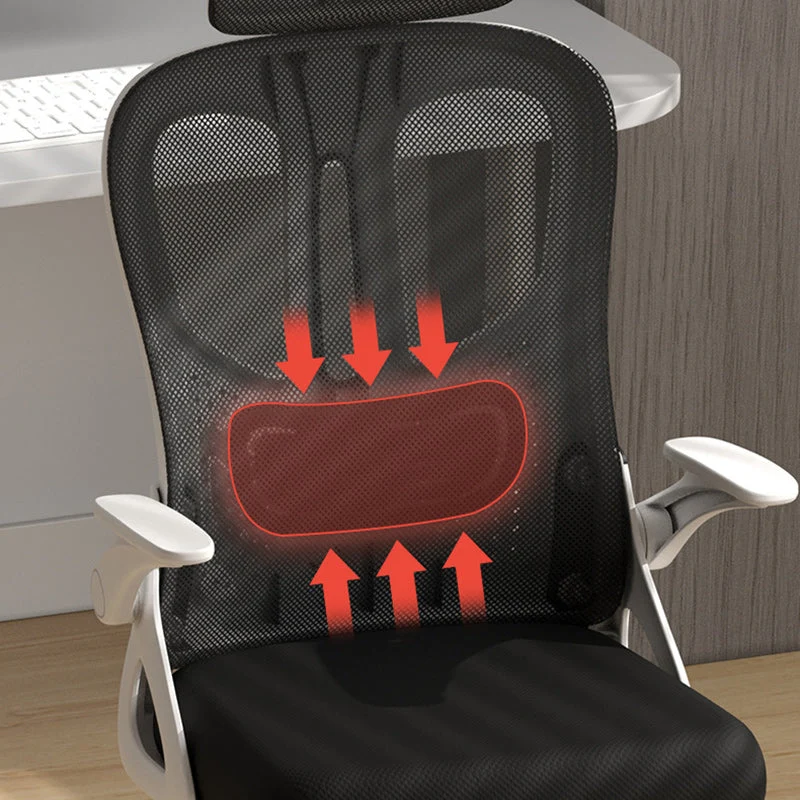 Modern Simplicity Polyester Mesh PP Sponge Latex Iron Square Desk Chair Backrest Armrest For Home Office
