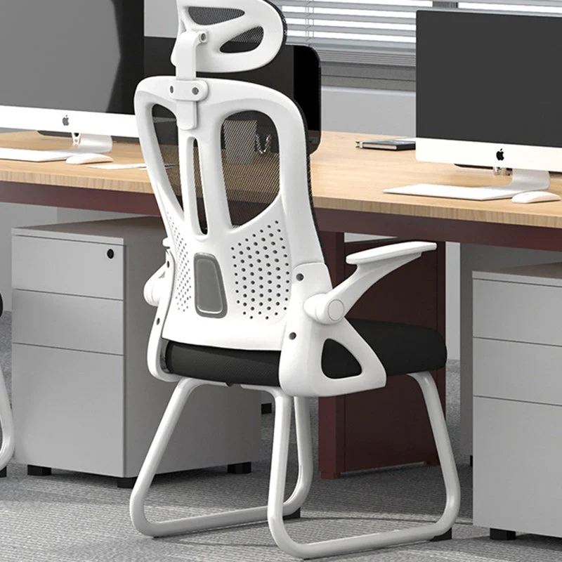 Modern Simplicity Polyester Mesh PP Sponge Latex Iron Square Desk Chair Backrest Armrest For Home Office