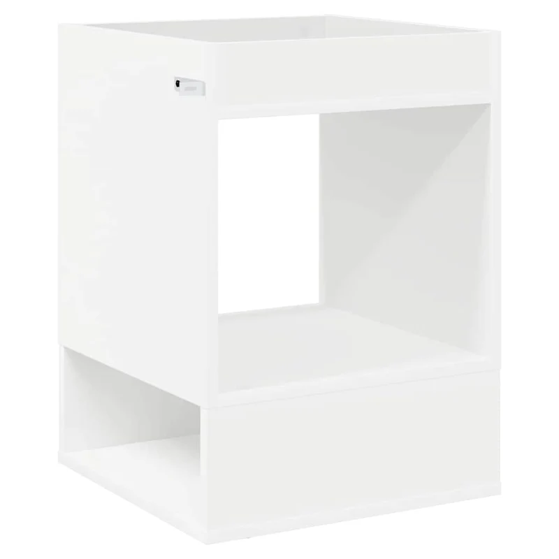 Mesa de apoio Branco 40 x 40 x 56 cm Derivados de Madeira