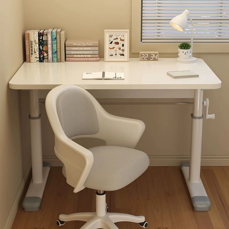 Modern Minimalist Rectangular Carbon Steel MDF Desks For Home Office