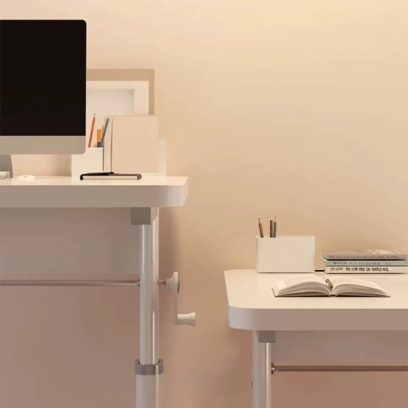 Modern Minimalist Rectangular Carbon Steel MDF Desks For Home Office