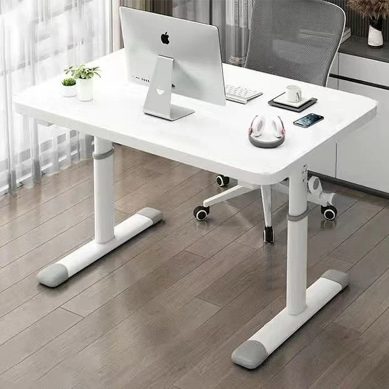 Modern Minimalist Rectangular Carbon Steel MDF Desks For Home Office